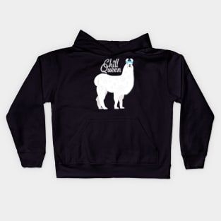 Chill queen llama Kids Hoodie